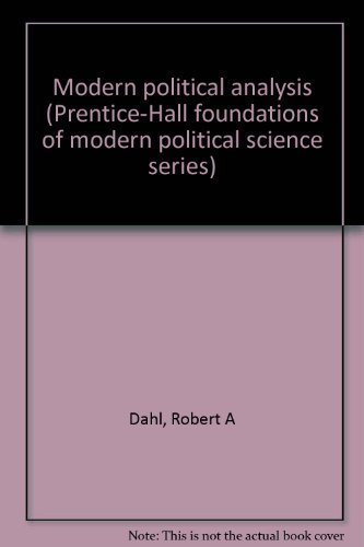 9780135969731: Modern political analysis (Prentice-Hall foundations of modern political science series)