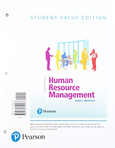 Beispielbild fr Human Resource Management + 2019 Mylab Management With Pearson Etext Access Card: Student Value Edition zum Verkauf von Buchpark