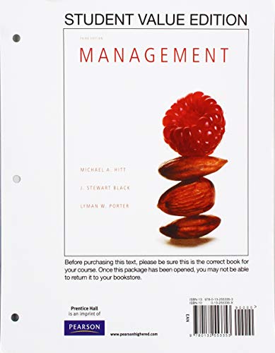 Imagen de archivo de Management, Student Value Edition + 2019 MyLab Management with Pearson eText -- Access Card Package a la venta por Textbooks_Source