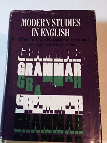 Stock image for Modern Studies in English: Readings in Transformational Grammar for sale by Fireside Bookshop