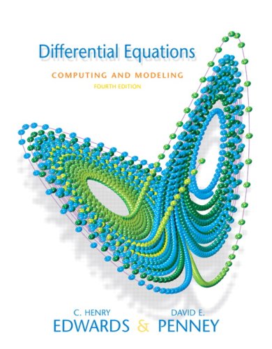 9780136001201: Differential Equations Computing and Modeling + Student Solutions Manual