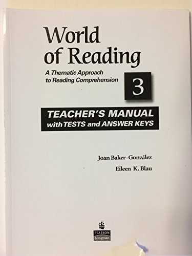 World of Reading 3 Teacher's Edition (9780136002154) by De Gonzalez, Joan; Blau, Eileen