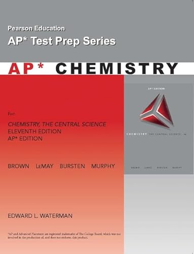 Imagen de archivo de AP Exam Workbook for Chemistry: The Central Science (Ap Test Prep Series) a la venta por Jenson Books Inc