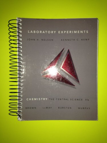 Imagen de archivo de Laboratory Experiments for Chemistry: The Central Science a la venta por HPB-Red