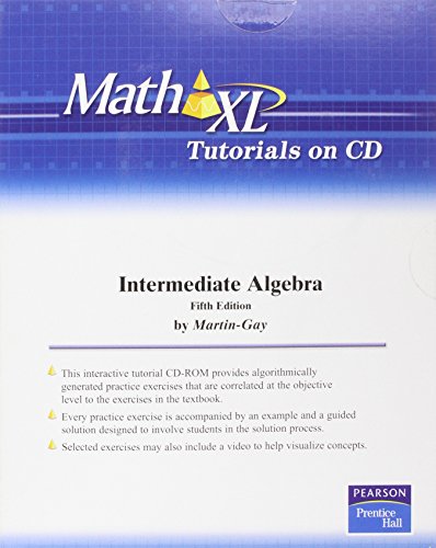 9780136002918: MathXL Tutorials on CD for Intermediate Algebra