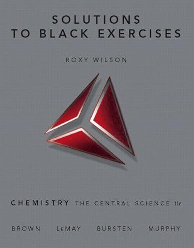 Beispielbild fr Solutions To Black Exercises ; 9780136003243 ; 0136003249 zum Verkauf von APlus Textbooks