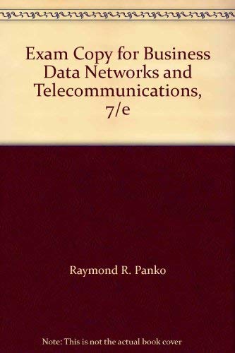 Beispielbild fr Exam Copy for Business Data Networks and Telecommunications, 7/e zum Verkauf von a2zbooks