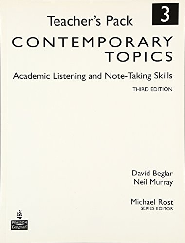 9780136005131: Contemporary Topics 3: Academic Listening and Note-Taking Skills, Teacher's Pack