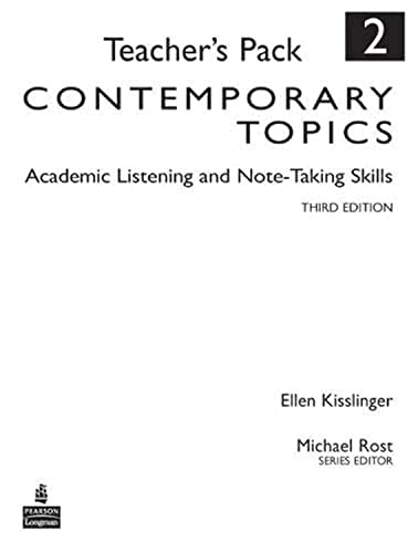 Beispielbild fr Contemporary Topics 2: Academic Listening and Note-Taking Skills, Teacher's Pack zum Verkauf von BooksRun