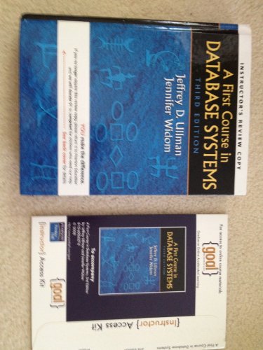 9780136006374: A First Course in Database Systems.