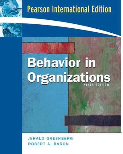 Imagen de archivo de Behavior in Organizations: International Edition a la venta por Ammareal