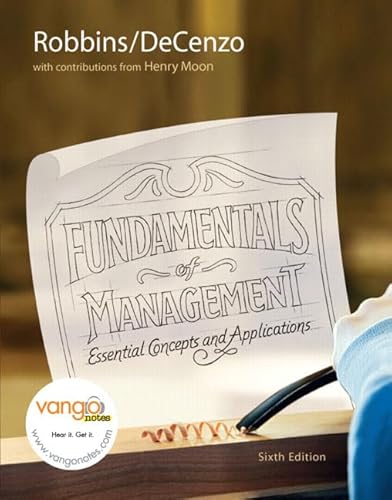 Beispielbild fr Fundamentals of Management: Essential Concepts and Applications (6th Edition) zum Verkauf von BooksRun