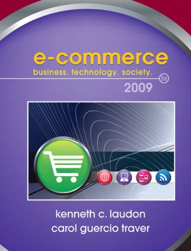 Beispielbild fr E-Commerce: Business, Technology, Society zum Verkauf von SecondSale