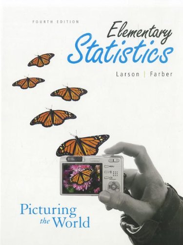 Stock image for Elemetrary Statistics: Picturing the World for sale by Better World Books
