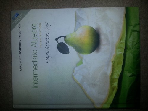 Stock image for Intermediate Algebra Annotated Instructor's Edition for sale by Better World Books