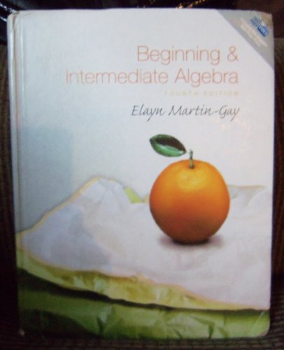 9780136007319: Beginning & Intermediate Algebra: United States Edition