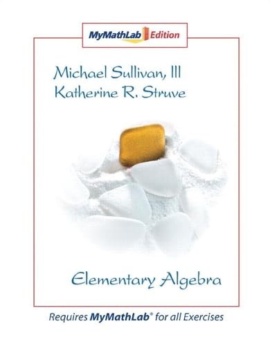 9780136007388: Elementary Algebra MyMathLab Edition