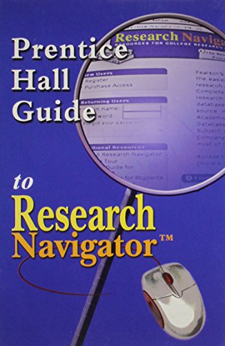 Stock image for Prentice Hall Guide to Research Navigator 2008 for sale by Bookmans