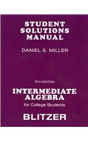 Stock image for Student Solutions Manual for Intermediate Algebra for College Students for sale by HPB-Red