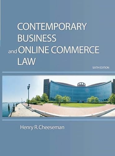 Stock image for Contemporary Business and Online Commerce Law: United States Edition for sale by Ammareal