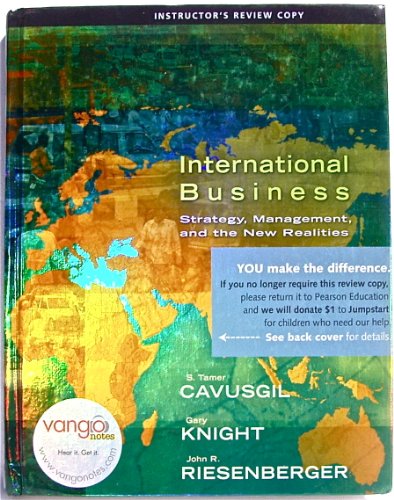 Imagen de archivo de International Business Strategy, Management and the New Realities Instructor's Review Copy a la venta por ThriftBooks-Atlanta