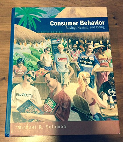 Stock image for Consumer Behavior: Buying, Having, and Being for sale by SecondSale