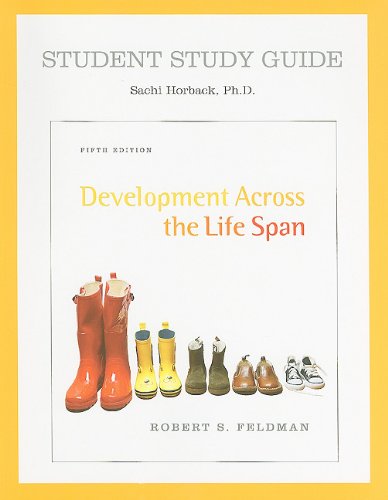 Imagen de archivo de Study Guide for Development Across the Life Span a la venta por Better World Books