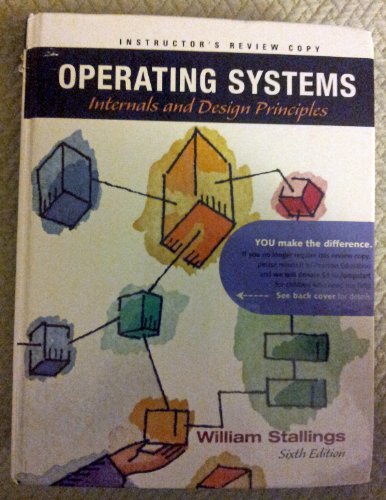 Beispielbild fr Operating Systems Internals and Design Principles zum Verkauf von Better World Books