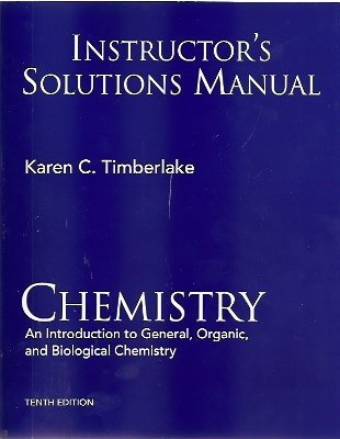Beispielbild fr Instructors Solutions Manual Chemistry An Introduction to General, Organic, and Biological Chemistry zum Verkauf von Solr Books