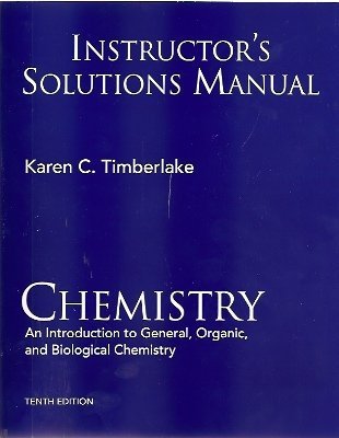 Stock image for Instructors Solutions Manual Chemistry An Introduction to General, Organic, and Biological Chemistry for sale by Solr Books