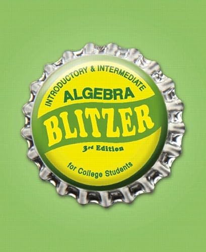 Beispielbild fr Introductory & Intermediate Algebra for College Students zum Verkauf von Wonder Book