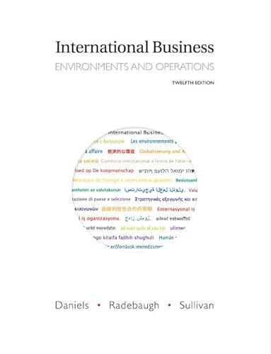 Imagen de archivo de International Business : Environments and Operations a la venta por Better World Books