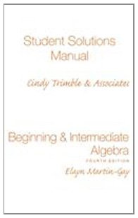 Stock image for Student Solutions Manual (Standalone) for Beginning &Intermediate Algebra for sale by ThriftBooks-Dallas