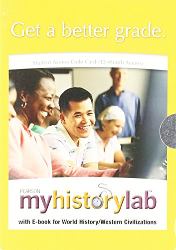 Stock image for MyLab History with Pearson eText -- Valuepack Access Card -- for World / Western Civ., 2-semester for sale by Wrigley Books