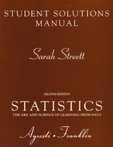 Statistics: The Art and Science of Learning from Data - Streett, Sarah