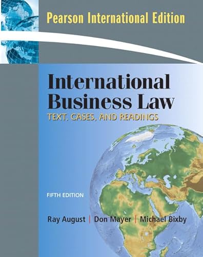 9780136037750: International Business Law:International Edition