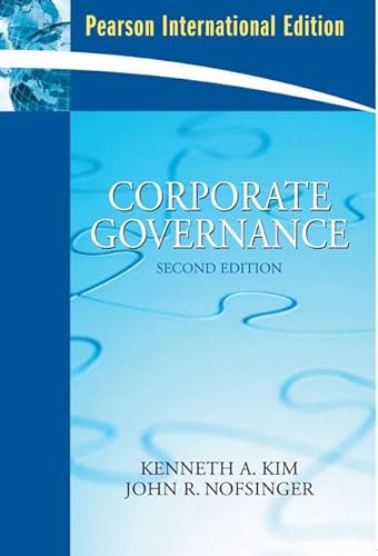Beispielbild fr Corporate Governance zum Verkauf von AwesomeBooks