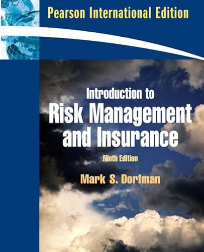 Stock image for Introduction to Risk Management and Insurance: International Edition for sale by Phatpocket Limited