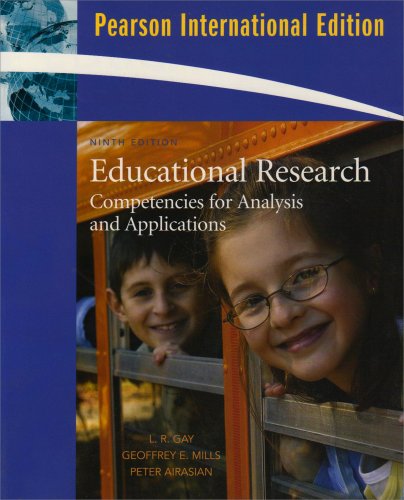 Imagen de archivo de Educational Research: Competencies for Analysis and Applications. Lorrie R. Gay, Geoffrey Mills, Peter W. Airasian a la venta por ThriftBooks-Atlanta