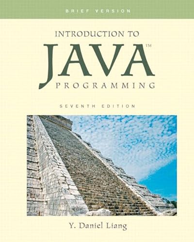 Beispielbild fr Introduction to Java Programming, Brief Version (7th Edition) zum Verkauf von BookHolders