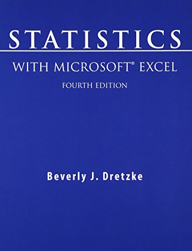 Stock image for Statistics with Microsoft Excel (4th Edition) for sale by Zoom Books Company