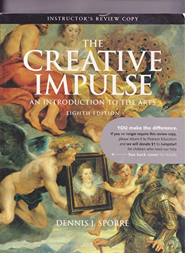 Stock image for The Creative Impulse, 8th Edition, Instructor's Review Copy for sale by HPB-Red