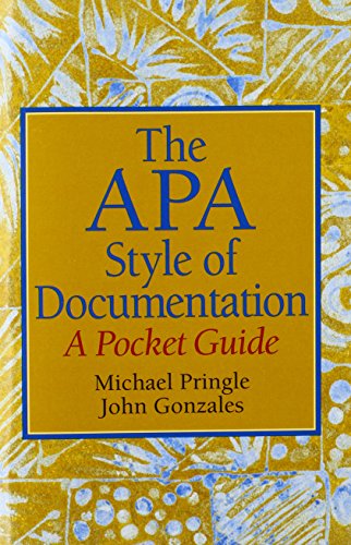 Stock image for The APA Style of Documentation: A Pocket Guide for sale by SecondSale
