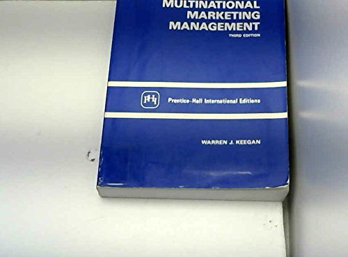 MULTINATIONAL MARKETING MANAGE (9780136051480) by KEEGAN GLOBAL