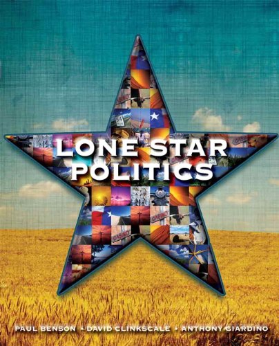 Beispielbild fr Lone Star Politics zum Verkauf von Better World Books