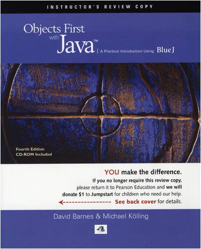 9780136060550: Jumpstart Edition: Objects First With Java: A Practical Introduction Using BlueJ by Barnes and Kolling
