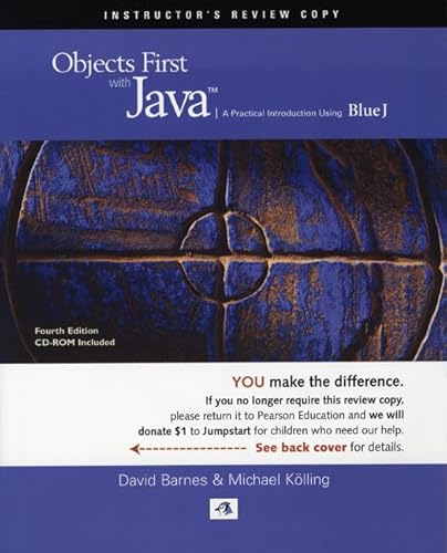 9780136060550: Jumpstart Edition: Objects First With Java: A Practical Introduction Using BlueJ by Barnes and Kolling