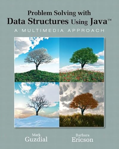 Beispielbild fr Problem Solving With Data Structures Using Java: A Multimedia Approach zum Verkauf von SecondSale