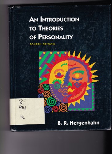 Imagen de archivo de An Introduction to Theories of Personality a la venta por SecondSale