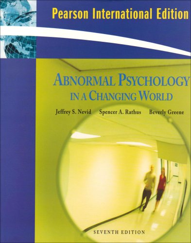 9780136062103: Abnormal Psychology in a Changing World: International Edition